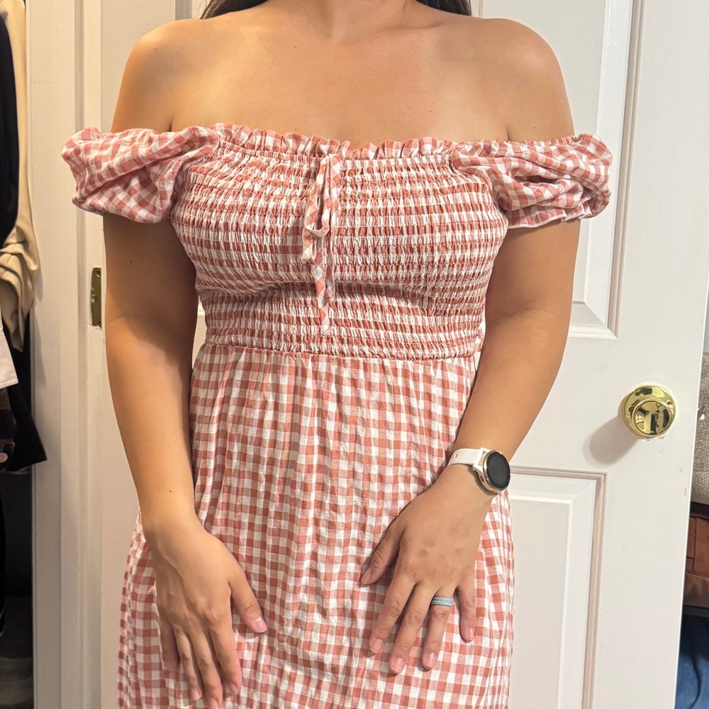 Pink Gingham Dress